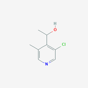 molecular formula C8H10ClNO B7964317 1-(3-Chloro-5-methylpyridin-4-yl)ethanol 