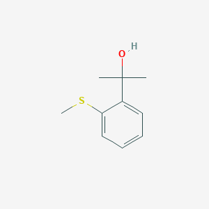 molecular formula C10H14OS B7964342 2-[2-(Methylthio)phenyl]-2-propanol CAS No. 6518-72-5