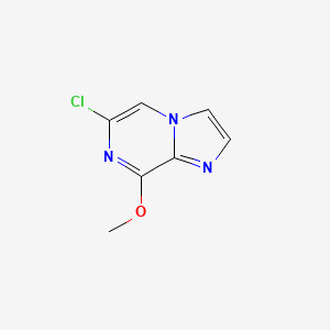 molecular formula C7H6ClN3O B7964349 6-Chloro-8-methoxyimidazo[1,2-a]pyrazine 