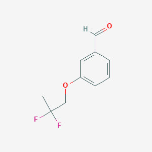 molecular formula C10H10F2O2 B7964360 3-(2,2-Difluoropropoxy)benzaldehyde 