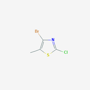 molecular formula C4H3BrClNS B7964439 4-Bromo-2-chloro-5-methyl-1,3-thiazole 