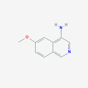 molecular formula C10H10N2O B7964485 6-Methoxyisoquinolin-4-amine 