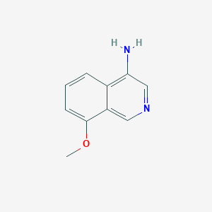 molecular formula C10H10N2O B7964486 8-Methoxyisoquinolin-4-amine 