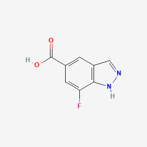 molecular formula C8H5FN2O2 B7964490 7-fluoro-1H-indazole-5-carboxylic acid 