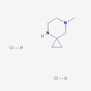 molecular formula C7H16Cl2N2 B7964505 7-Methyl-4,7-diazaspiro[2.5]octane dihydrochloride 