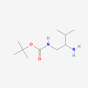 molecular formula C10H22N2O2 B7964512 N-Boc-(2-amino-3-methylbutyl)amine 