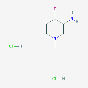 molecular formula C6H15Cl2FN2 B7964514 4-Fluoro-1-methyl-piperidin-3-amine;dihydrochloride 