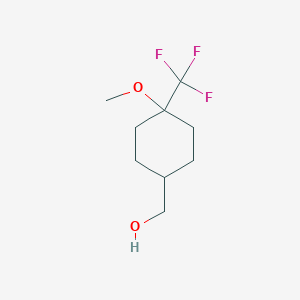 molecular formula C9H15F3O2 B7964516 (4-Methoxy-4-(trifluoromethyl)cyclohexyl)methanol 