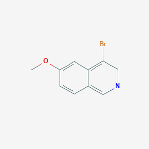 molecular formula C10H8BrNO B7964552 4-Bromo-6-methoxyisoquinoline 