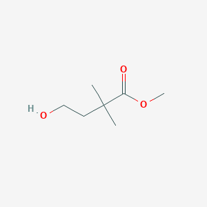 molecular formula C7H14O3 B7964617 Methyl 4-hydroxy-2,2-dimethylbutanoate 
