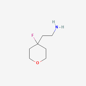2-(4-Fluorotetrahydro-2H-pyran-4-yl)ethan-1-amine