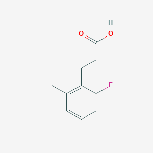 molecular formula C10H11FO2 B7964651 3-(2-Fluoro-6-methylphenyl)propanoic acid 