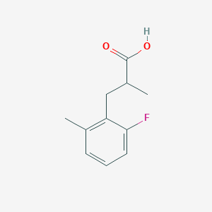 molecular formula C11H13FO2 B7964660 3-(2-Fluoro-6-methylphenyl)-2-methylpropanoic acid 