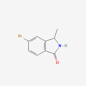 molecular formula C9H8BrNO B7964683 (R)-5-Bromo-3-methyl-2,3-dihydro-isoindol-1-one 