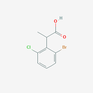 molecular formula C9H8BrClO2 B7964709 2-(2-Bromo-6-chlorophenyl)propanoic acid 