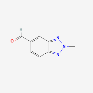 molecular formula C8H7N3O B7964726 2-Methyl-2H-benzo[d][1,2,3]triazole-5-carbaldehyde 