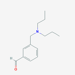 molecular formula C14H21NO B7964739 3-((Dipropylamino)methyl)benzaldehyde 