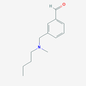 molecular formula C13H19NO B7964751 3-((Butyl(methyl)amino)methyl)benzaldehyde 