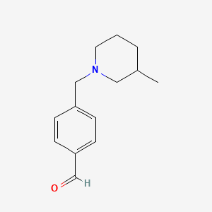 molecular formula C14H19NO B7964752 4-((3-Methylpiperidin-1-yl)methyl)benzaldehyde CAS No. 1443355-19-8