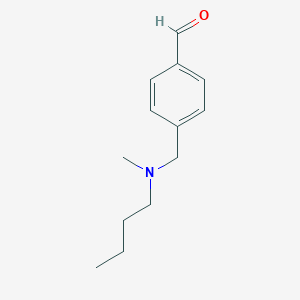 molecular formula C13H19NO B7964777 4-((Butyl(methyl)amino)methyl)benzaldehyde 