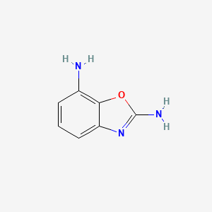 molecular formula C7H7N3O B7964799 苯并[d]恶唑-2,7-二胺 