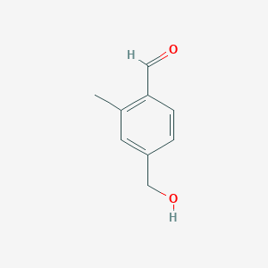 molecular formula C9H10O2 B7964800 4-(Hydroxymethyl)-2-methylbenzaldehyde 