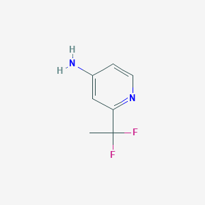 molecular formula C7H8F2N2 B7964824 2-(1,1-Difluoroethyl)pyridin-4-amine 