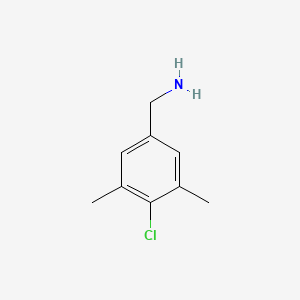 molecular formula C9H12ClN B7964856 4-Chloro-3,5-dimethylbenzylamine 