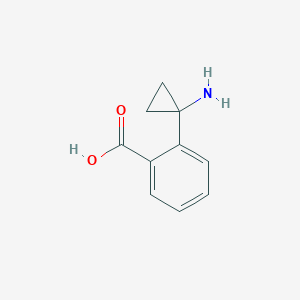 molecular formula C10H11NO2 B7964887 2-(1-Aminocyclopropyl)benzoic acid 