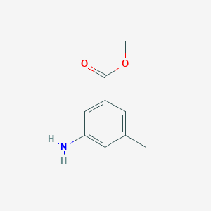 molecular formula C10H13NO2 B7964901 Methyl 3-amino-5-ethylbenzoate 