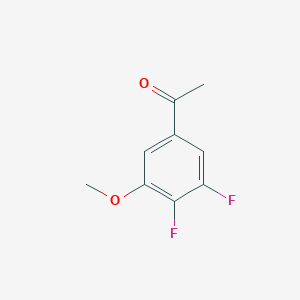 molecular formula C9H8F2O2 B7964924 3',4'-Difluoro-5'-methoxyacetophenone CAS No. 1256477-63-0