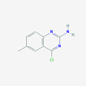 molecular formula C9H8ClN3 B7964956 4-Chloro-6-methylquinazolin-2-amine 