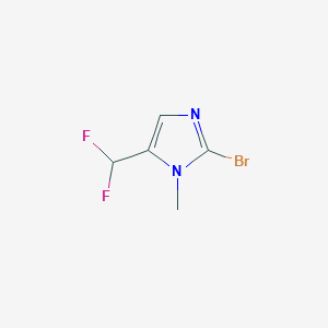 molecular formula C5H5BrF2N2 B7965019 2-Bromo-5-(difluoromethyl)-1-methyl-1h-imidazole 