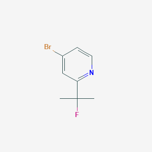 molecular formula C8H9BrFN B7965051 4-Bromo-2-(2-fluoropropan-2-yl)pyridine 