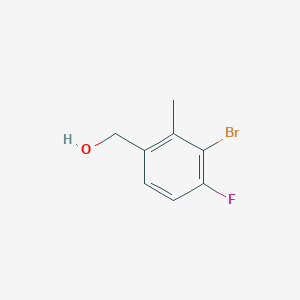 molecular formula C8H8BrFO B7965065 (3-Bromo-4-fluoro-2-methylphenyl)methanol 