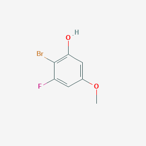 molecular formula C7H6BrFO2 B7965072 2-Bromo-3-fluoro-5-methoxyphenol 