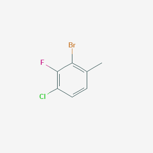 molecular formula C7H5BrClF B7965078 2-Bromo-4-chloro-3-fluoro-1-methylbenzene 