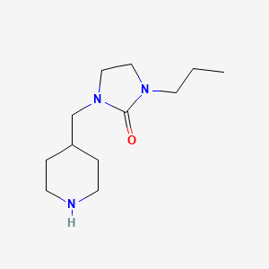 molecular formula C12H23N3O B7965084 1-(Piperidin-4-ylmethyl)-3-propylimidazolidin-2-one 