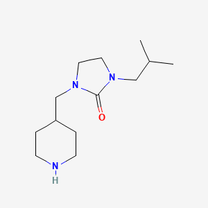 molecular formula C13H25N3O B7965114 1-Isobutyl-3-(piperidin-4-ylmethyl)imidazolidin-2-one 