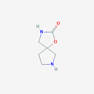 molecular formula C6H10N2O2 B7965139 1-氧杂-3,7-二氮杂螺[4.4]壬烷-2-酮 