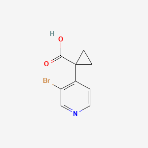 molecular formula C9H8BrNO2 B7965154 1-(3-Bromopyridin-4-YL)cyclopropane-1-carboxylic acid 