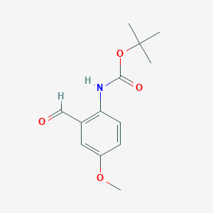 molecular formula C13H17NO4 B7965161 (2-Formyl-4-methoxy-phenyl)-carbamic acid tert-butyl ester 