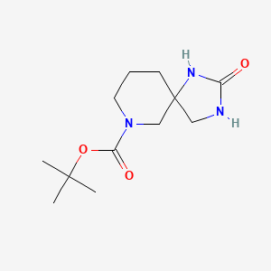 molecular formula C12H21N3O3 B7965168 tert-Butyl 2-oxo-1,3,7-triazaspiro[4.5]decane-7-carboxylate 