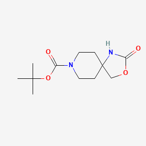 molecular formula C12H20N2O4 B7965173 tert-Butyl 2-oxo-3-oxa-1,8-diazaspiro[4.5]decane-8-carboxylate 