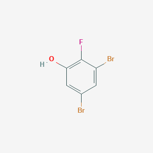 molecular formula C6H3Br2FO B7965206 3,5-Dibromo-2-fluorophenol 
