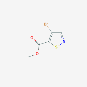 molecular formula C5H4BrNO2S B7965259 Methyl 4-bromo-1,2-thiazole-5-carboxylate 