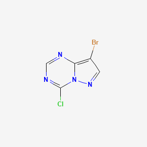molecular formula C5H2BrClN4 B7965273 8-Bromo-4-chloropyrazolo[1,5-a][1,3,5]triazine 