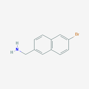 molecular formula C11H10BrN B7965281 2-(Aminomethyl)-6-bromonaphthalene 