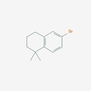 molecular formula C12H15Br B7965284 6-溴-1,1-二甲基-1,2,3,4-四氢萘 