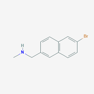 molecular formula C12H12BrN B7965315 (6-Bromo-naphthalen-2-ylmethyl)-methyl-amine 